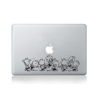 Calvin and Hobbes Dancing Line Vinyl Sticker for MacBook (13-inch MacBook and 15-inch MacBook) / Laptop/Guitar