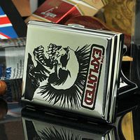 MODEBESO(TM) Scream Silver Color Copper Metal Cigarette Case Holder China Holds 16 Cigarette