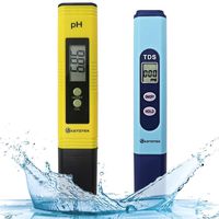 KETOTEK Water Quality Test Meter, PH Meter TDS Meter 2 in 1 Kit with 0-16.00 ph and 0-9990 ppm Measure Range for Hydroponics, Aquariums, Drinking Water, RO System, Fishpond and Swimming Pool