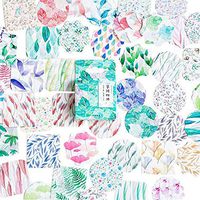 Zdolakids 5 Set(225pcs) Fresh Plants Leaves Paper Stationery Stickers Srapbooking Album Diary DIY Decoration Decal Label School Office Supples