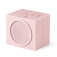 Lexon Square Tykho Rubber Rechargeable Bluetooth Speaker (Pink)