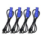 Rasha Products Edison to powercon Cable Pack Of 4 4Ft