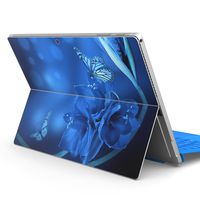 igsticker Ultra Thin Premium Protective Back Stickers Skins Universal Tablet Decal Cover for Microsoft Surface Pro 4/ Pro 2017/ Pro 6(2018) 006196 Flower　Flour　Butterfly