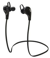 Bluetooth Earbuds CSR 4.0 Aptx Codec, Premium Sweat Proof Headphones with Built in Microphone - Black