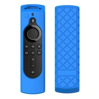 Lovewe Silicone Case Protective Cover Skin for Amazon Fire TV Stick 4K - 4 Colors | Protective, Durable, Washable | Easy to Apply, Remove, and Change Styles (Blue)