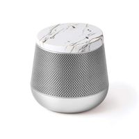 Lexon Miami Sound - Bluetooth Speaker, 5W, Bluetooth 4.0 + EDR, Hands Free Microphone, Touch Sensor Controls - Autonomy 7 Hours - White Marble