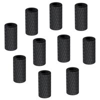Hobbypark 10PCS Aluminum M3x10mm Standoff Spacer Female-Female Round Column RC FPV Drone DIY Parts Black