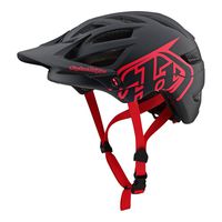 Troy Lee Designs Adult | Trail | Enduro | Half Shell A1 Drone Mountain Biking Helmet (X-Large/XX-Large, Black/Red)