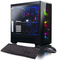 XOTIC Lite 5 (RYZEN 9 3900X 12-core 4.6GHZ Turbo, 32GB DDR4 RAM, 500GB NVMe SSD + 2TB HDD, NVIDIA GTX 1660 6GB, Windows 10) Liquid Cooled Gaming Desktop PC