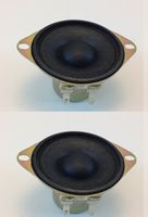 Sharp 1-5/8 (4cm) Round Replacement Speaker, Button Magnet, 13 WATTS @ 6 OHMS 2" MOUNTING Hole (Pair)