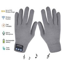 Bluetooth Gloves, Wireless Bluetooth Gloves, Winter Gloves Touch Screen with Built-in Stereo Speakers, Removable Headphones, Gifts for Thanksgiving&Christmas