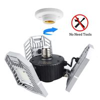 Garage Lights Tanbaby Garage Light Deformable LED Garage Lights 6000lm 60W Tribright LED Adjustable Light Garage Lighting Garage Light Bulb Shop Light for Garage, Working Light Premium(NO Sensor)