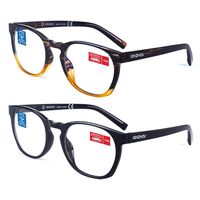 Blue Light Blocking Glasses for Men/Women 2 Pack Computer Reading Glasses (+3.0)