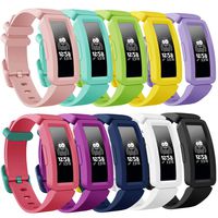findway Compatible with Fitbit Ace 2 Bands for Kids 6+, Soft Silicone Bracelet Accessories Sport Strap Boys Girls Wristbands Compatible for Fitbit Inspire HR & Ace 2