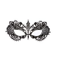 Masquerade Mask for Women Metal Mask Shiny Rhinestone Venetian Party Evening Prom Ball Mask Bar Costumes Accessory (Ana)