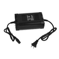 fosa 36V/1.8A Lead Acid Battery Charger for Electric Scooter Bike Bicycle with 3 Pin Plug (Black) (Black)