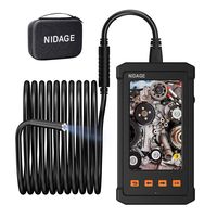 Industrial Endoscope, 5.5mm Borescope Camera 1080P HD 4.3inch Screen IP67 Waterproof Inspection Camera with 6 LED Lights, 2800mAh Battery Borescope with 8GB TF Card and Tool Box(11.5FT)