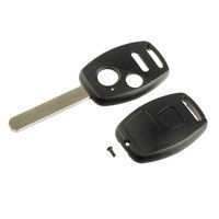 Key Fob Keyless Entry Remote Shell Case & Pad fits Honda 2007-2008 Fit / 2005-2010 Odyssey / 2005-2008 Pilot / 2006-2014 Ridgeline