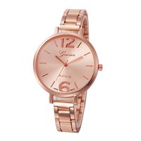 Willsa Fashion Women Crystal Stainless Steel Analog Quartz Wrist Watch (Rose Gold)