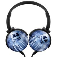 AMAOZNBSTEER Wired Headphones Headsets Mar_Xsh_mel Foldable Over Ear for Boys Girls Black