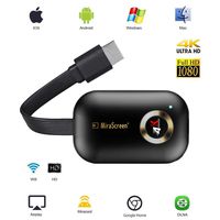 4K HDMI Wireless Display Receiver HD, Portable TV Display Adapter Airplay DLNA TV Stick for Android/Mac/iOS, Mini WiFi Display Receiver Share 1080P HD Video Audio/Picture/Live Camera/Music fro