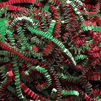 Aviditi CPB10CC Crinkle Cut Paper, 10 lbs per Case, Christmas Blend