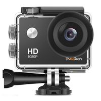 Action Camera HD 1080P Sports Camera Waterproof 30M (IP68) Underwater Camera 12Mp Motorcycle Helmet WiFi Action Cam Bike Forehead Cycling Snorkeling Climbing with Mounting Kit for Kids DveeTech