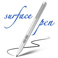 Uogic Surface Pen with MPP, Palm Rejection,1500hrs Using Time, 1024 Pressure Sensitivity, Aluminum Body, Soft Touch Nibs, Streamlined Shape, Stylus for Surface Pro/GO, Silver