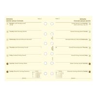 Filofax 2017 Pocket Week on a Page Refill, Cream Paper, 4 Languages, 4.75 x 3.25 inches (C68239-17)