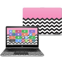 Mightyskins Skin Compatible with Hp Pavilion X360 14" (2017) - Pink Chevron | Protective, Durable, and Unique Vinyl Decal Wrap Cover | Easy to Apply, Remove, and Change Styles | Made in The USA