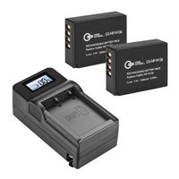 Green Extreme 2 Pack NP-W126 Battery and Compact Smart Charger Kit (7.4V 1260mAh)