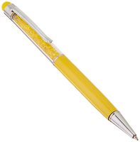 Reiko Reiko Stylus Pen with Ballpoint Style Pen, Crystal and Clip Design for Universal Touchscreen Electronic Device Yellow - Styli - Retail Packaging - Yellow
