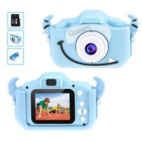Kids Camera for Girls and Boys, Digital Dual Camera 2.0 Inches Screen 20.0MP Video Camcorder Anti-Drop Children Selfie Cartoon Camera for Gift - 32GB Memory Card Included