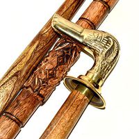 Cyber Monday Sale on Walking Stick - 37” Wooden Walking Cane with Solid Brass Dachshund Dog Head Handle - Premium Quality Wood Canes for Men / Women – Unique Gifts Cyber Monday Sale on Walking Stick -