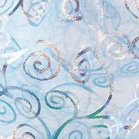 Luxury Soft Shredded Organza, High Quality Favor Boxes and Baskets Filler, Alternative Way for Crinkle Paper (Powder Blue)