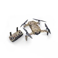 Coyote Camo 51 Piece Decal Kit for DJI Mavic Air Drone - Includes Drone Skin, Controller Skin and 3 Battery Skin