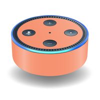 MightySkins Skin Compatible with Amazon Echo Dot (2nd Gen) - Solid Peach | Protective, Durable, and Unique Vinyl Decal wrap Cover | Easy to Apply, Remove, and Change Styles | Made in The USA