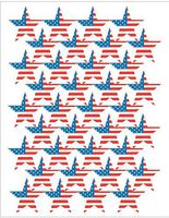Teacher Created Resources Large Flag Stars Stickers (Foil), Multi Color (4210)