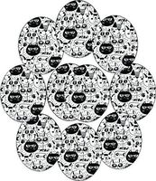 Dexcom G6 Precut Cartoon Cat Design Adhesive Patches - 10 Pack