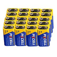 9V 6F22 Mn1604 Batteries Super Heavy Duty Carbon-Zinc Battery Count Pcs (20)