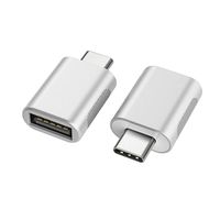 nonda USB C to USB Adapter(2 Pack),USB-C to USB 3.0 Adapter,USB Type-C to USB,Thunderbolt 3 to USB Female Adapter OTG for MacBook Pro 2019/2018/2017,MacBook Air 2018,and More Type-C Devices(Silver)