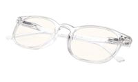 Computer Glasses - Blue Light Blocking Glasses - Anti Blue Light Glasses - Classic Vintage Style Transparent Frame +0.5