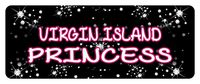 VIRGIN ISLAND PRINCESS Princess Car Laptop Wall Sticker