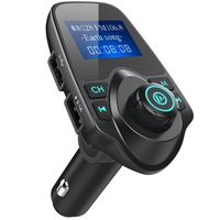 iSunnao Bluetooth FM Radio Transmitter Car Kit, Black
