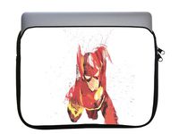 Comic Book Hero Watercolor Design 11x14 inch Neoprene Zippered Laptop Sleeve Bag by egeek amz for MacBook or Any Other Laptop
