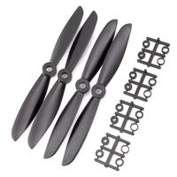 Gemfan 6x4.5 Nylon Glass Fiber Propeller (Set of 4 - Black) FPV Drone Racing