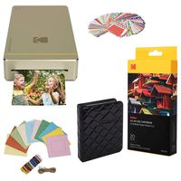 Kodak Mini Printer Gift Bundle (Gold + Paper + Case + Photo Album + Hanging Frames + Sticker Frames