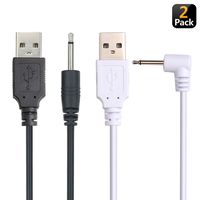 USB Adapter Cord 2.5mm Replacement DC Charging Cable for Rechargeable General Massagers and Other Rechargeable Device