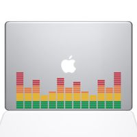 The Decal Guru Music Volume Bars MacBook Decal Vinyl Sticker - 13" MacBook Air (1305-MAC-13A-NA)