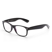 JIM HALO Anti Blue Light Computer Reading Glasses Spring Hinge Gaming Readers Reduce Eye Fatigue +0.75 Black